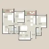 My Home Mamurdi 3 BHK Floor Plan Image